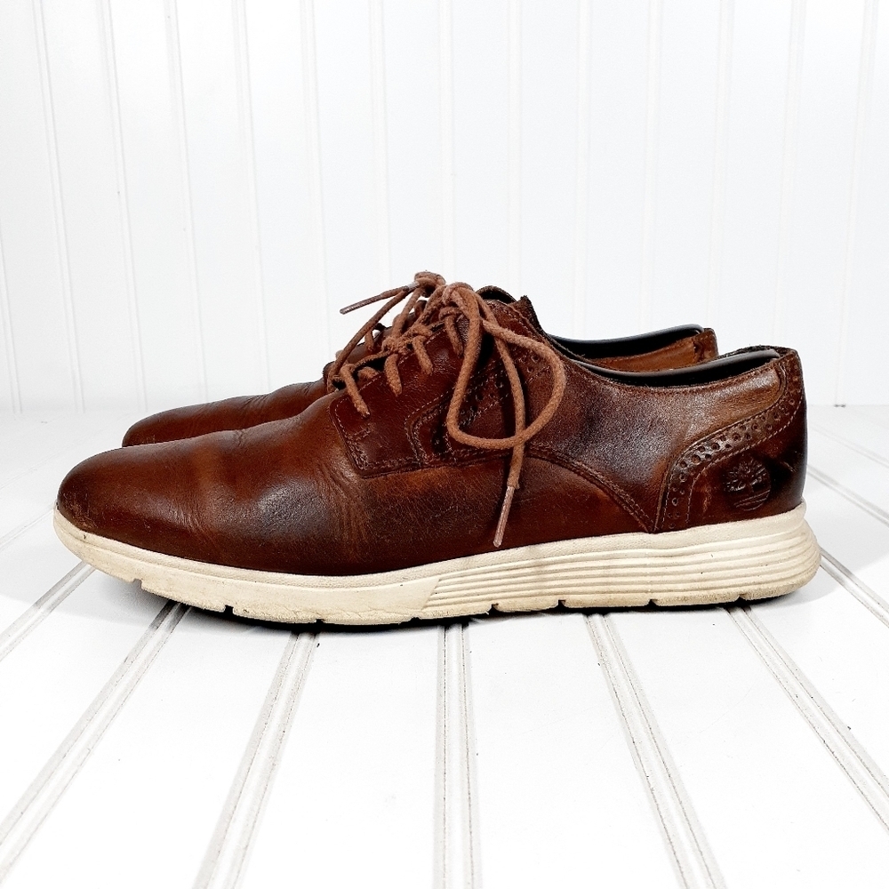 Timberland Men's Franklin Park Brown Leather Brogue Oxford Shoe F924
